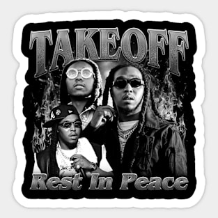 RIP Takeoff Vintage Bootleg Sticker